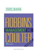 Principles of Management 14th Edition by Stephen P&period; Robbins &ndash; Complete Test Bank