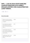 NFPA --- CLSS-HC EXAM STUDY GUIDE 2026 COMPLETE QUESTIONS WITH CORRECT DETAILED ANSWERS &vert;&vert; 100&percnt; GUARANTEED PASS LATEST VERSION