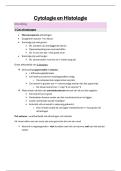 Volledige samenvatting cytologie en histologie 