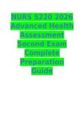 NURS 5220 2026 Advanced Health Assessment Second Exam Complete Preparation Guide