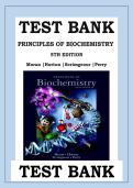 Test bank for Principles of Biochemistry&comma; 5th Edition By&colon; Moran&comma; Horton&comma; Scrimgeour&comma; Perry&vert;ISBN 9780134391670&vert;All chapters included&period;