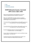 STEPP Information Security - Test Guide 100&percnt; Correct - Q&A - 2026&comma; STEPP - Physical Security Measures - Questions And Answers - 100&percnt; Correct Review - 2026 Updated&comma; &lpar;STEPP&rpar; Introduction to Personnel Security Questions And Answers - 2026 Updated Review Test