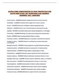 ACVPM CORE COMPETENCIES IN FOOD PROTECTION FOR ACVPM NEW STUDY SET QUESTIONS AND CORRECT ANSWERS 100&percnt; VERIFIED&excl;&excl;