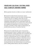 WILKES NSG 526 EXAM 3 150 FINAL PAPER 2026 COMPLETE ANSWERS VERIFIE