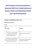 RN ATI Capstone Proctored Comprehensive Assessment 2026 Form A Actual Questions and Answers &vert; Master-Level Study Guide & Practice Exam &vert; NCLEX-RN Preparation