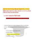 NUR PSYCHIATRI Hesi-Mental-Health-Rn-v1-V2-v3- 2026- HESI MENTAL HEALTH RN V1-V2-V3 LATEST UPDATE TEST BANK RATED A&plus; NEW VERSIONS TEST-BANK