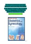 TEST BANK FOR Beckmann and Ling's Obstetrics and Gynecology Ninth&comma; North American Edition by Dr&period; Robert Casanova&comma; Alice Goepfert ISBN&colon; 978-1975180577 COMPLETE GUIDE ALL CHAPTERS COVERED 100&percnt; VERIFIED A&plus; GRADE ASSURED&excl;&excl;&excl;&excl;&excl;NEW LATEST UPDATE&excl;&excl;&excl;&excl;&excl;