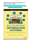 Test Bank for Accounting Information Systems&comma; 1st Edition by Arline A&period; Savage
