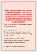 NR565 Week 4 &ndash; Chamberlain University &ndash; 2025 &ndash; Midterm Exam Practice Questions with Answers