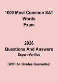 1000 Most Common SAT Words 2026 &ndash; Complete Vocabulary Master List for Reading & Writing Prep