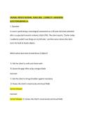 CRANIAL NERVES NURSING EXAM 2026 &lpar; CORRECTLY ANSWERED QUESTIONS&rpar;GRADE A&plus;
