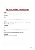RIO SALADO Physics 112 Midterm Exam Questions and Answers