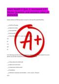 Adult Health II Quiz 3&colon; Increased ICP &sol; Stroke Question and answers rated A&plus; 2025&sol;2026
