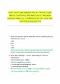 TEXAS CHILD CARE ADMINISTRATOR LICENSING EXAM PRACTICE TEST QUESTIONS AND CORRECT ANSWERS &lpar;VERIFIED ANSWERS&rpar; PLUS RATIONALES 2025-2026 Q&A &vert; INSTANT DOWNLOAD PDF