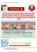 Community and Public Health Nursing 10th Edition Study Guide & Practice Questions &ndash; Nies & McEwen &vert; Complete Review Chapters 1&ndash;30