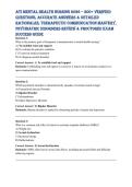 ATI THERAPEUTIC COMMUNICATION MASTERY 2026 &vert; MENTAL HEALTH EXAM PREP