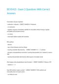 BCH5413 - Exam 2 Questions With Correct Answers