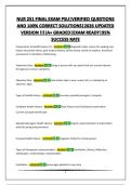 NUR 251 FINAL EXAM PSU&vert;VERIFIED QUESTIONS AND 100&percnt; CORRECT SOLUTIONS&vert;2026 UPDATED VERSION &excl;&excl;&excl;&vert;A&plus; GRADED&vert;EXAM READY&vert;95&percnt; SUCCESS RATE