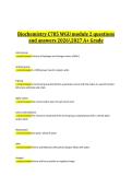 Biochemistry &ndash; C785 WGU Module 2 &ndash; 2026&sol;2027 &ndash; Practice Questions and Verified AnswersBiochemistry C785 &lpar;WGU&rpar; Module 2 Prep &mdash; A&plus; 