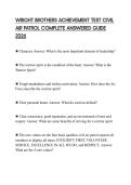 WRIGHT BROTHERS ACHIEVEMENT TEST CIVIL AIR PATROL COMPLETE ANSWERED GUIDE 2026