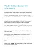 MGA 201 Final Exam Questions With Correct Answers