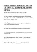 WRIGHT BROTHERS ACHIEVEMENT TEST CIVIL AIR PATROL FULL QUESTIONS AND ANSWERS SET 2026
