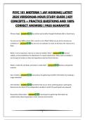 PSYC 101 MIDTERM 1 JAY HOSKING&vert; LATEST 2026 VERSION&vert;48-HOUR STUDY GUIDE &vert; KEY CONCEPTS &plus; PRACTICE QUESTIONS AND 100&percnt; CORRECT ANSWERS &vert; PASS GUARANTEE