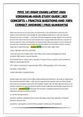 PSYC 101 ESSAY EXAM&vert; LATEST 2026 VERSION&vert;48-HOUR STUDY GUIDE &vert; KEY CONCEPTS &plus; PRACTICE QUESTIONS AND 100&percnt; CORRECT ANSWERS &vert; PASS GUARANTEE