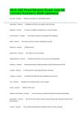 HCA 102 Final Review Exam and All Correct Answers 2026 Updated&period;