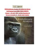 TEST BANK FOR Evolutionary Analysis 5th Edition by Herron Jon&semi;Freeman Scott&comma;ISBN 9780321998378&comma; Chapter 1-20 with 100&percnt; Verified Questions & Answers&comma;Complete A&plus; Guide Latest Update&period;