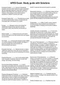 APES Exam&colon; Study guide with Solutions