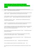HCA Written Exam WHCA Written Exam with Guaranteed Pass Solutions 2026&period;