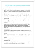 CHAM Newest Exam with precise detailed solutions
