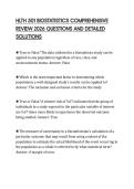 HLTH 501 BIOSTATISTICS COMPREHENSIVE REVIEW 2026 QUESTIONS AND DETAILED SOLUTIONS