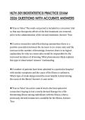 HLTH 501 BIOSTATISTICS PRACTICE EXAM 2026 QUESTIONS WITH ACCURATE ANSWERS