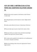 HLTH 501 WEEK 5 MIDTERM EXAM ACTUAL PAPER 2026 QUESTIONS SOLUTIONS GRADED A&plus;