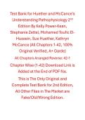 Test Bank Huether and McCance's Understanding Pathophysiology 2nd Edition By Kelly Power-Kean&comma; Stephanie Zettel&comma; Mohamed Toufic El-Hussein&comma; Sue Huether&comma; Kathryn  McCance