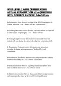 WSET LEVEL 2 WINE CERTIFICATION ACTUAL EXAMINATION 2026 QUESTIONS WITH CORRECT ANSWERS GRADED A&plus;