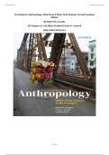 Test Bank for Anthropology&colon; What Does It Mean To Be Human&quest; Second Canadian Edition By Robert H&period; Lavenda &vert; All Chapters &lpar;1-16&rpar; &vert;Q&As Verified&vert; Grade A&plus; Assured&vert; ISBN 9780199032563
