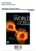 Test Bank for Becker's World of the Cell&comma; 10th Edition &vert; Grade A&plus;