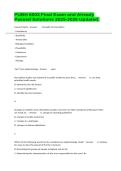 PUBH 6003 Final Exam and Already Passed Solutions 2025-2026 Updated&period;