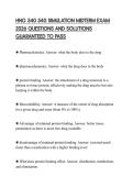 HNG 540 540 SIMULATION MIDTERM EXAM 2026 QUESTIONS AND SOLUTIONS GUARANTEED TO PASS