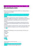 EMT-B Final Exam Prep Test Bank &ndash; Complete JB Learning Quizzes &lpar;2026&ndash;2027&rpar;