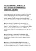 YMCA CPR EXAM I CERTIFICATION EVALUATION 2026 COMPREHENSIVE QUESTIONS ANSWERS