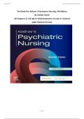 Test Bank For Keltner&rsquo;s Psychiatric Nursing&comma; 9th Edition By Debbie Steele &vert;All Chapters &lpar;1-36&rpar; Q& As With Rationales &vert; Grade A&plus; Assured&vert; ISBN 9780323791960