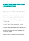 HONDROS NUR 163 EXAM 1 2026 QUESTIONS WITH ANSWERS UPDATED