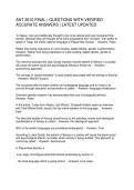 ANT 3610 FINAL QUESTIONS WITH VERIFIED ACCURATE ANSWERS LATEST UPDATED