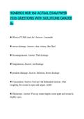 HONDROS NUR 160 ACTUAL EXAM PAPER 2026 QUESTIONS WITH SOLUTIONS GRADED A&plus;
