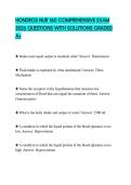 HONDROS NUR 160 COMPREHENSIVE EXAM 2026 QUESTIONS WITH SOLUTIONS GRADED A&plus;