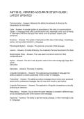 ANT 3610 VERIFIED ACCURATE STUDY GUIDE LATEST UPDATED
